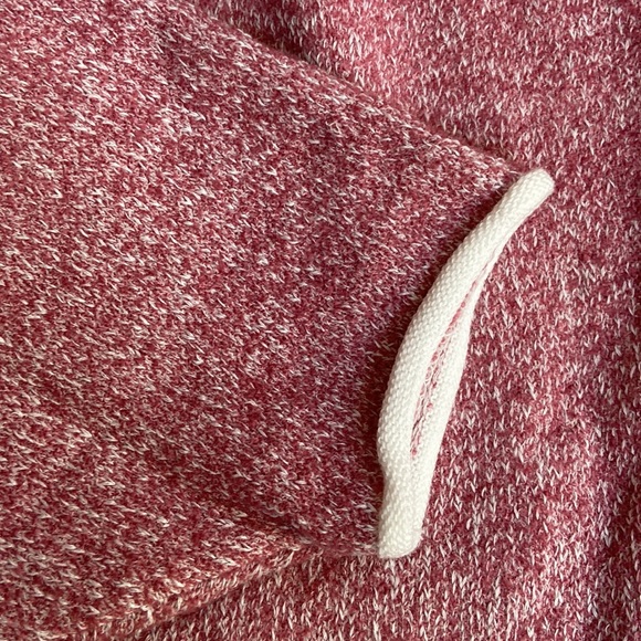 Pol Oversized Pink Rolled Edge Cropped Sweater Large - Picture 3 of 5